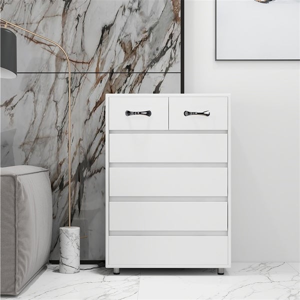 Six drawer Side Table-Grey,3 Times Painting Process,Simple design