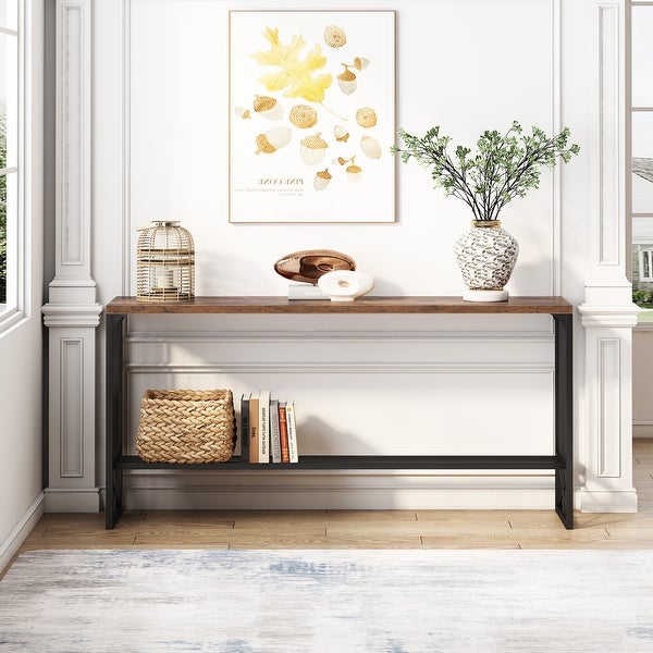 70.9'' Extra Long Sofa Console Table, Narrow Console Table Behind Couch,Hallway Entryway Table