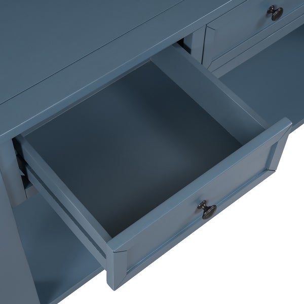 56'' Modern Console Table Sofa Table For Living Room With 3 Drawers And 1 Shelf,Coffee, Console, Sofa and End Tables