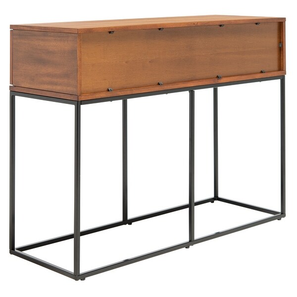 SAFAVIEH Marquise Brown/ Black 2-Drawer Console Table - 42