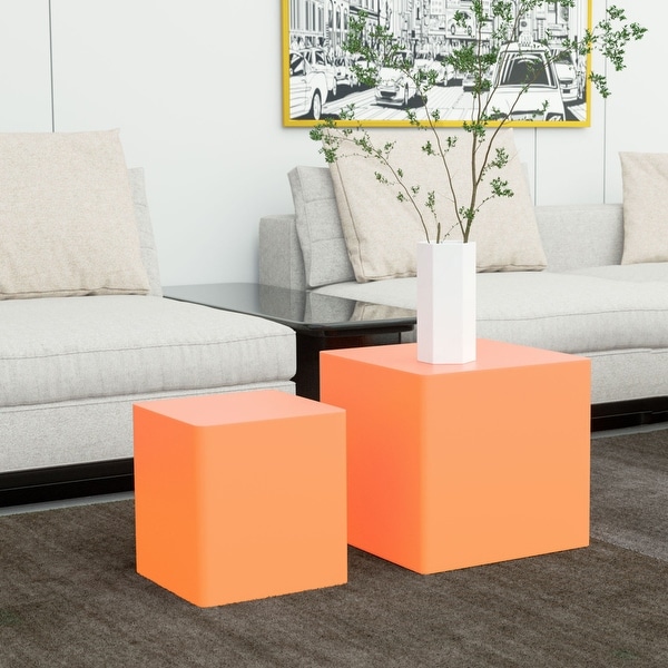 Set of 2 MDF End Table/Side Table for Living Room, Office, Bedroom