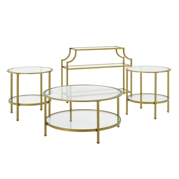 Aimee 4-Piece Set (1 Console, 1 Coffee, 2 Side Tables)