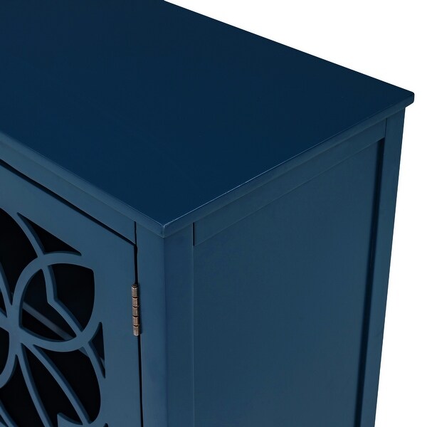 Classic Wood Storage Cabinet with 2 Doors and Adjustable Shelf, Simple Exquisite Console for Entryway, Kitchen, Dining Room