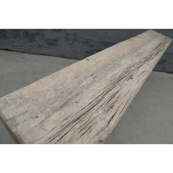 Artissance Rectangular Weathered Natural Wood Indoor Vintage Waterfall Console Table (Size and Finish Vary)