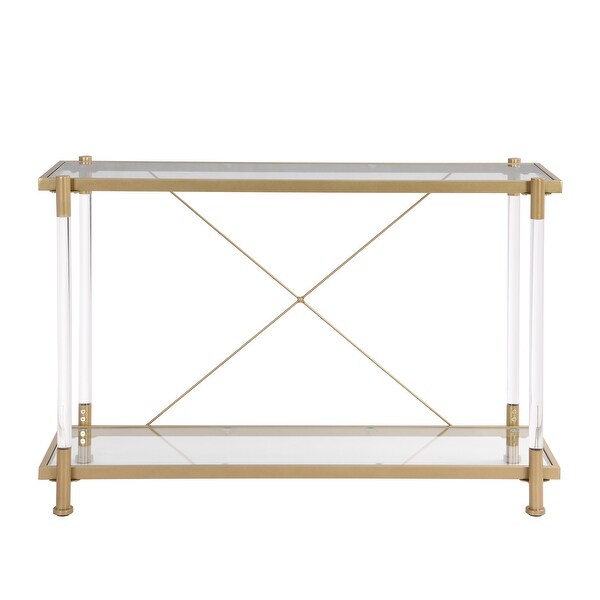 Acrylic Glass Side Table,Chrome Sofa Table, Console Table