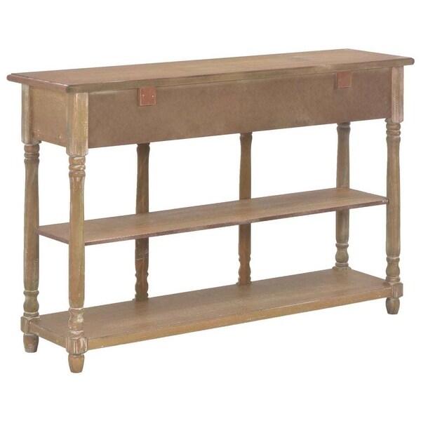 Console Table Entryway Table with Storage Shelves, Industrial Wood Hallway Sofa Table for Living Room, Couch, Kitchen Counter