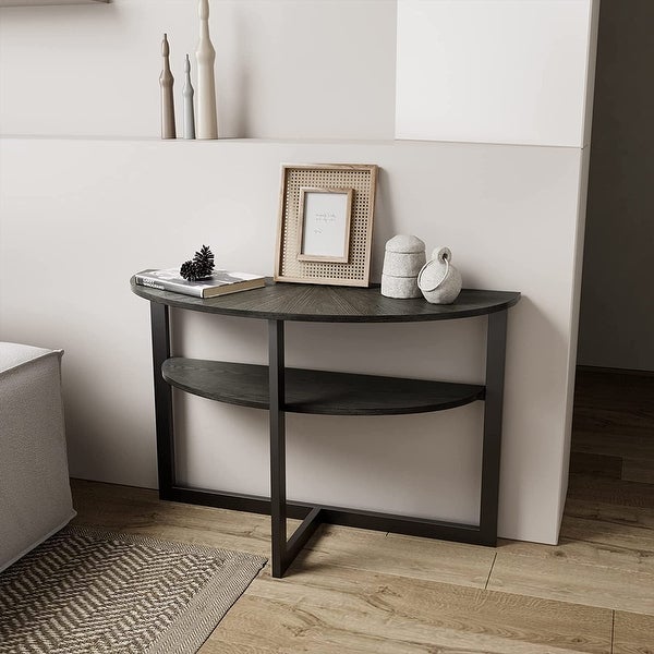 Console Table with Storage 2-Tier Sofa Table - 45