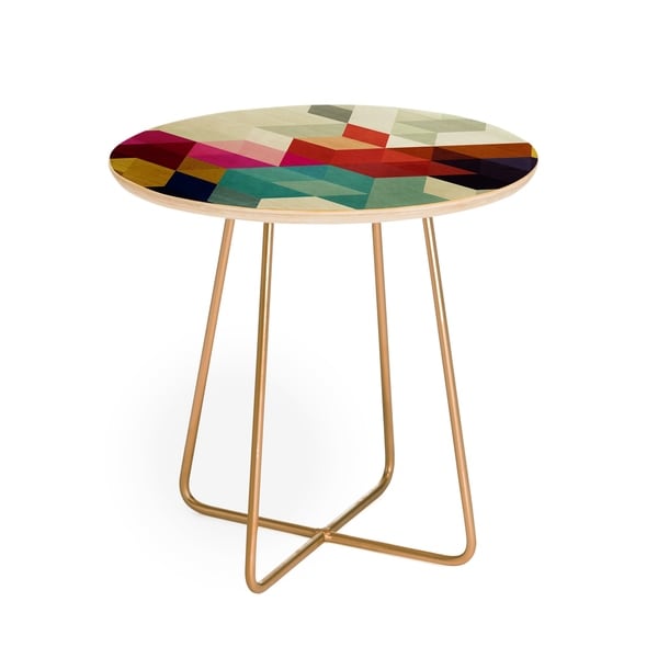Deny Designs Modele 7 Side Table (Round or square, 2 leg options)