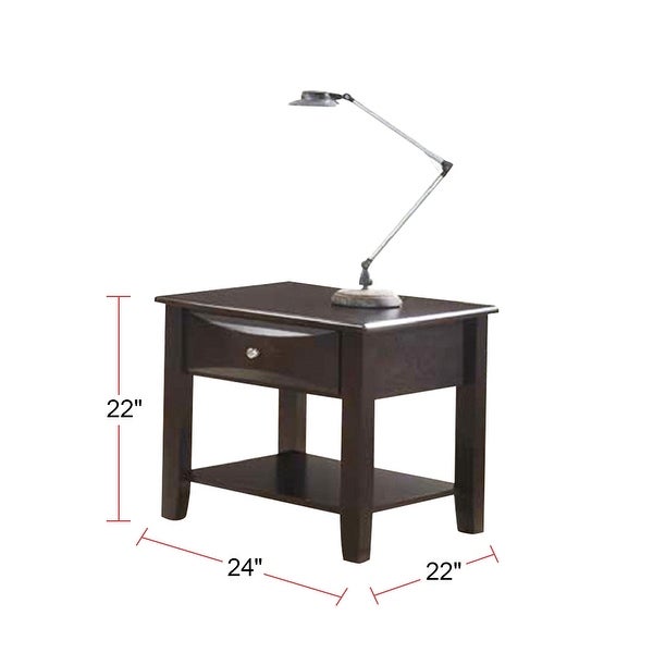 X-Cross Accent Tables One Open Shelf Solid Wood Frame Side Tables Black And Grey,Size: 12
