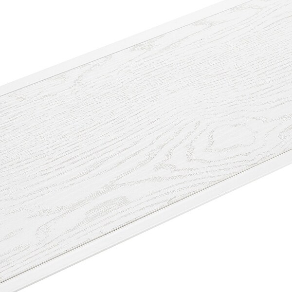 Iron Frame Wood Grain Side Table
