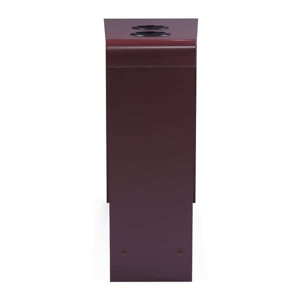 Narrow Side Table/Coffee Table with Storage Open Shelf,Cup Holders and USB Charging Station