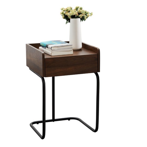 Side Table End Table with Storage Drawer, Nightstand for Living Room