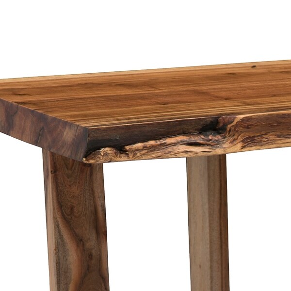 Berkshire Natural Live Edge Wood Media Console Table, Natural