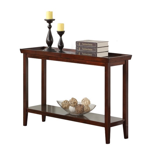 Ledgewood Console Table with Shelf, Espresso
