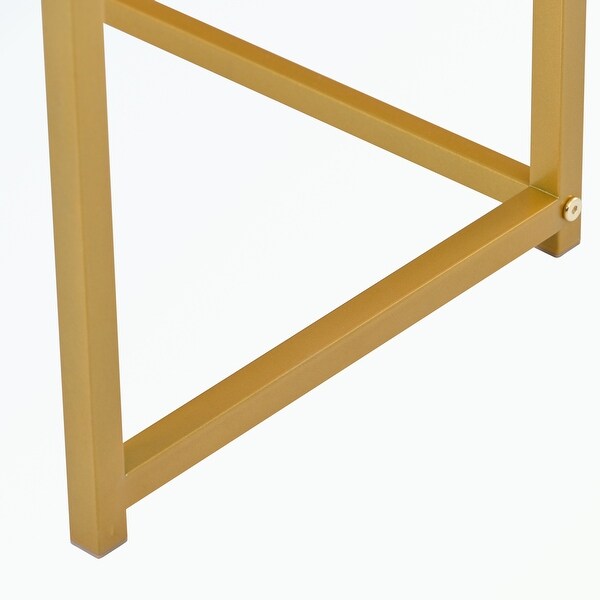 Console Table, Extra Long Entryway Table with Metal Frame