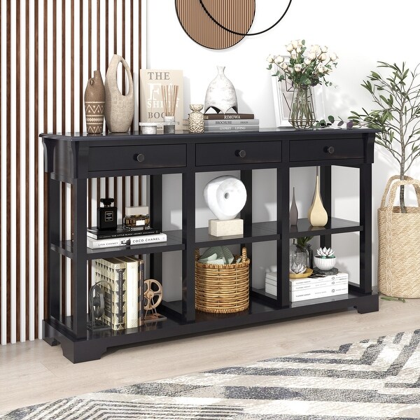 58 inch Console Table for Living Room, Painting