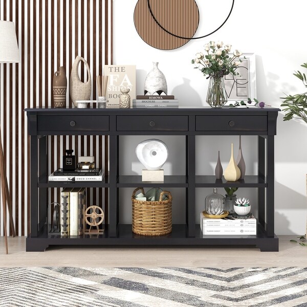 58 inch Console Table for Living Room, Painting