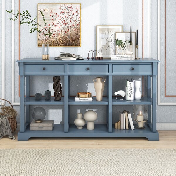 58 inch Console Table for Living Room, Painting