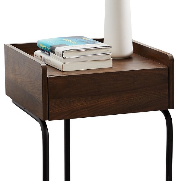 Side Table End Table with Storage Drawer, Nightstand for Living Room