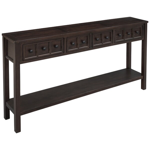 Rustic Entryway Console Table, 60