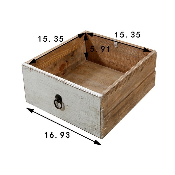 Artissance Shandong Side Table With 8 Drawers and Antique Off White Finish, 35 Inch Tall