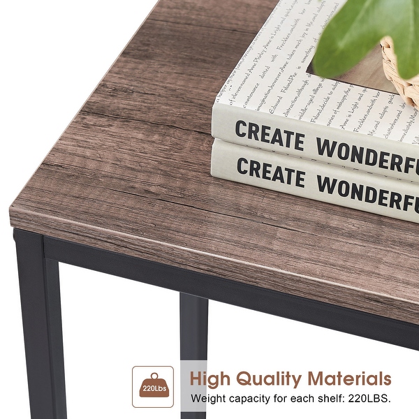 Mcombo Narrow Console Table, Sofa Table Small TV Entryway Table with Storage Shelf, Buffet Table for Hallway Living Room