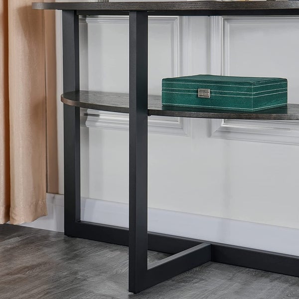 Console Table with Storage 2-Tier Sofa Table - 45