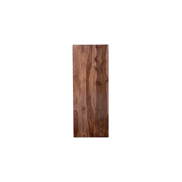 Porter Designs Cambria Transitional Solid Sheesham Wood Console Table, Brown