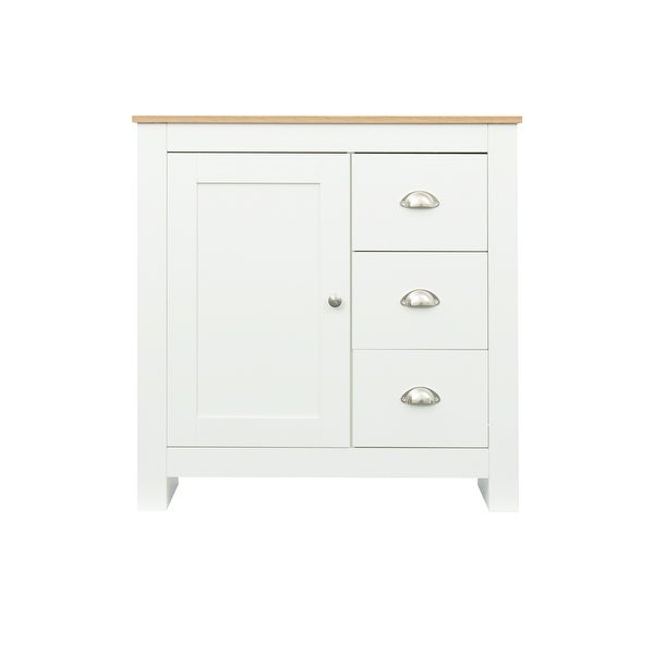 Kitchen Sideboard Cupboard , White High Gloss Dining Room Buffet Storage Cabinet Hallway Living Room TV Stand