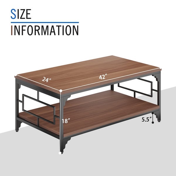 Coffee Tables with storage,end table for living room farmhouse coffee table - 24
