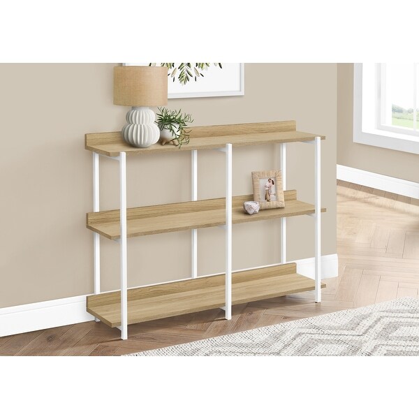 Accent Table, Console, Entryway, Narrow, Sofa, Living Room, Bedroom, Metal, Laminate, Contemporary, Modern - 47.25
