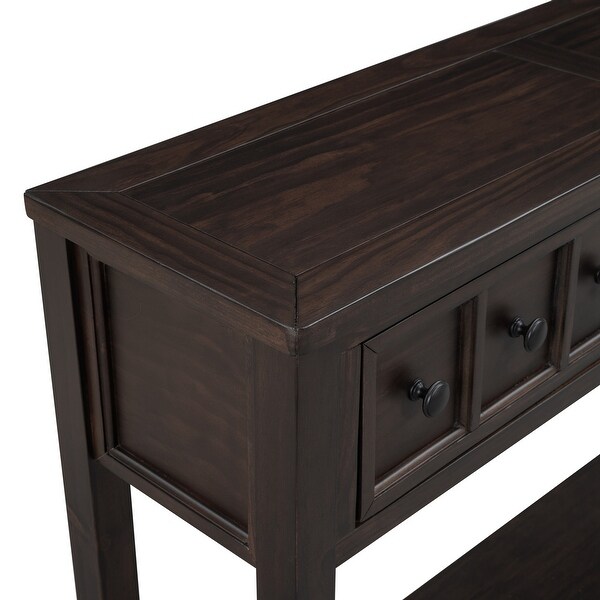 Rustic Entryway Console Table, 60