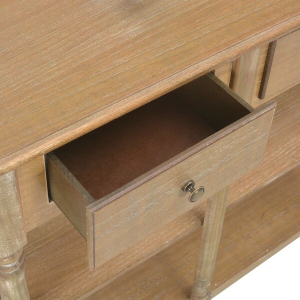 Console Table Entryway Table with Storage Shelves, Industrial Wood Hallway Sofa Table for Living Room, Couch, Kitchen Counter