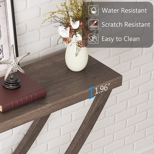 35 inch Console Table Entryway Table for Hallway Wood Narrow Sofa Table for Living Room