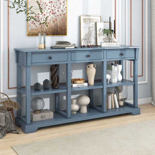 58 inch Console Table for Living Room, Painting