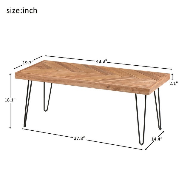 Modern Coffee Table, Easy Assembly Tea Table for Living Room