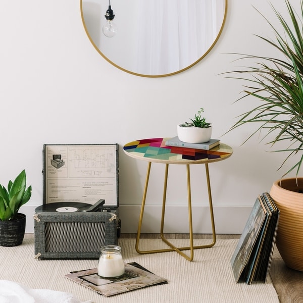 Deny Designs Modele 7 Side Table (Round or square, 2 leg options)