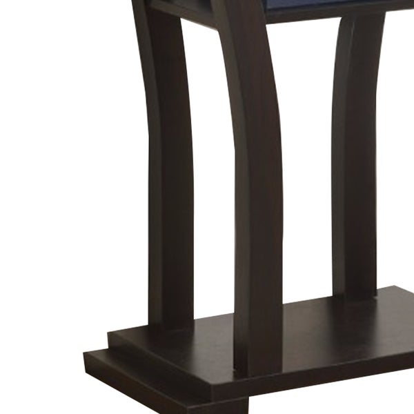Wooden Console Table With 1 Shelf, Dark Espresso