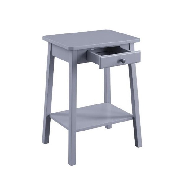 Accent Table/Side Table, Gray Finish
