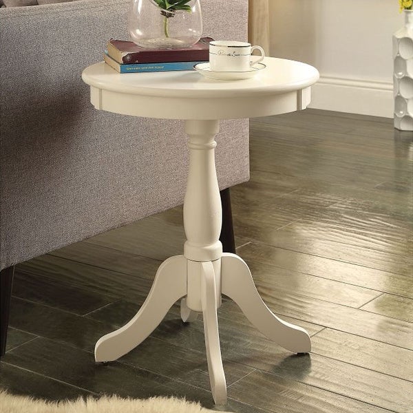 Modern Style Wooden Round Side Table, End Table