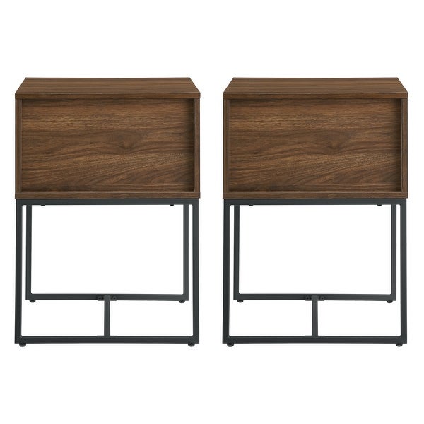 Middlebrook Hilla 18-inch Slat Door Side Table - Set of 2