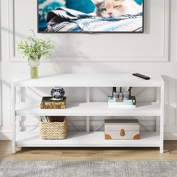 Sofa Table, 3 Tiers Console Table, Narrow Long Sofa Table