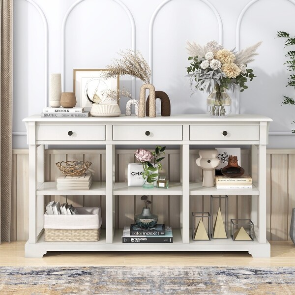 58 inch Console Table for Living Room, Painting