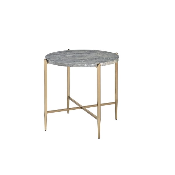 Side Table, Sofa Table with X-shape Support Base