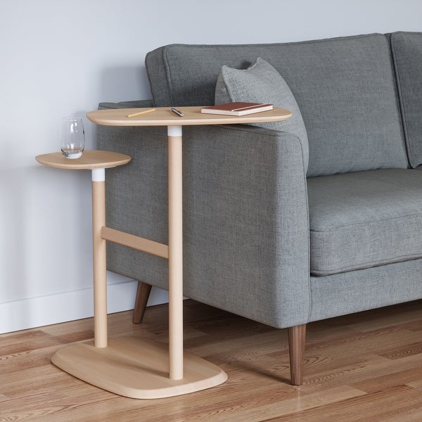 Umbra Swivo Side Table, Natural Wood