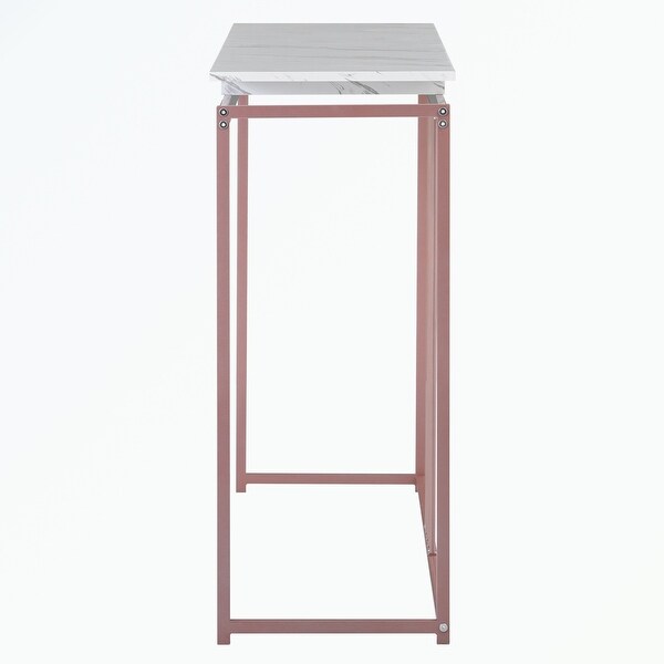 Console Table, Extra Long Entryway Table with Metal Frame