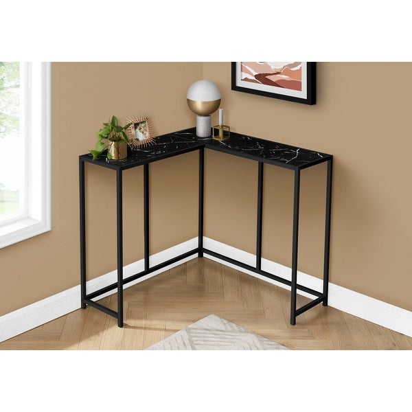 Accent Table, Console, Entryway, Narrow, Corner, Living Room, Bedroom, Metal, Laminate, Contemporary, Modern - 36