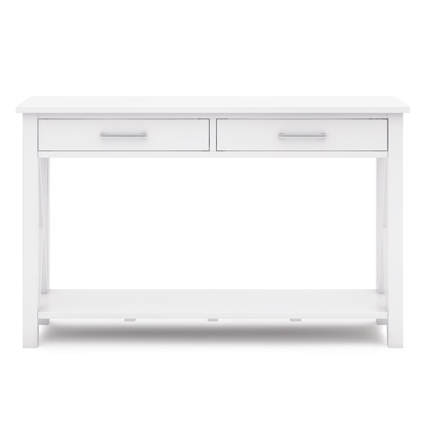 WYNDENHALL Waterloo SOLID WOOD 47 inch Wide Contemporary Console Sofa Table - 47.4 Inches wide