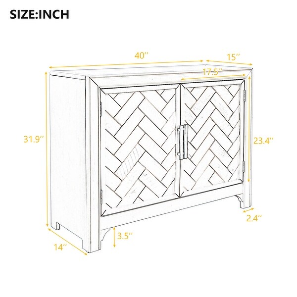40'' Modern Console Table Sofa Table for Living Room with 2 Shelves,Foyer Sofa Table Narrow for Entryway, Living Room - 40