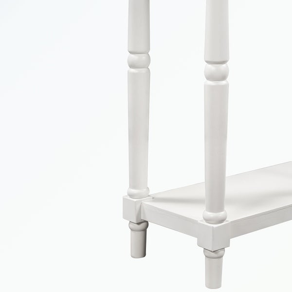 Solid Wood Console Table, with Storage Shelf and Drawer